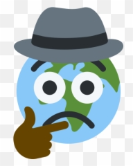 Planet Earth Emoji With Large Frown With Eyes Wide Clipart - Portable Network Graphics,Earth Emoji