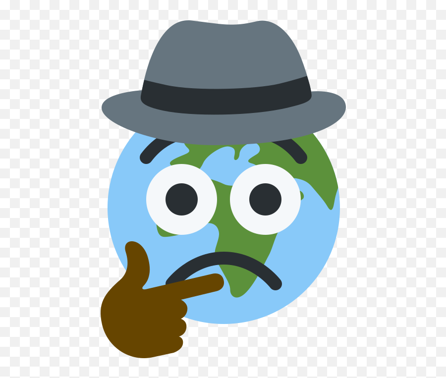 Planet Earth Emoji With Large Frown With Eyes Wide Clipart - Portable Network Graphics,Earth Emoji