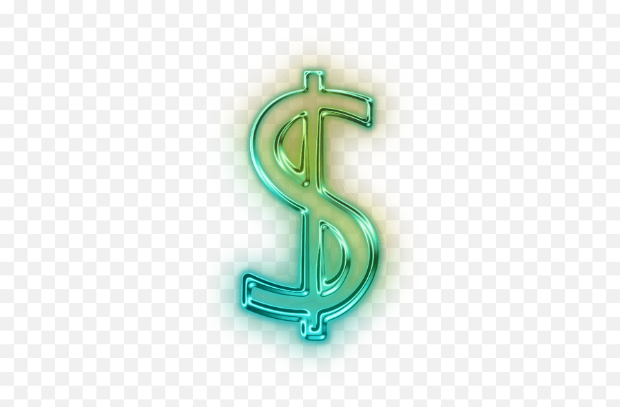 Green Dollar Sign Icon At Getdrawings - Transparent Neon Dollar Sign Emoji,Money Sign Emoji