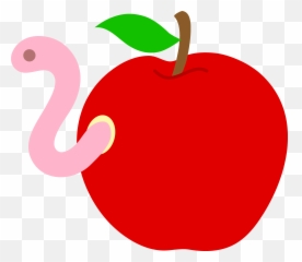 Library Of Apple And Honey Freeuse Stock Png Files - Worm Inside Apple Clipart Emoji,Honeypot Emoji