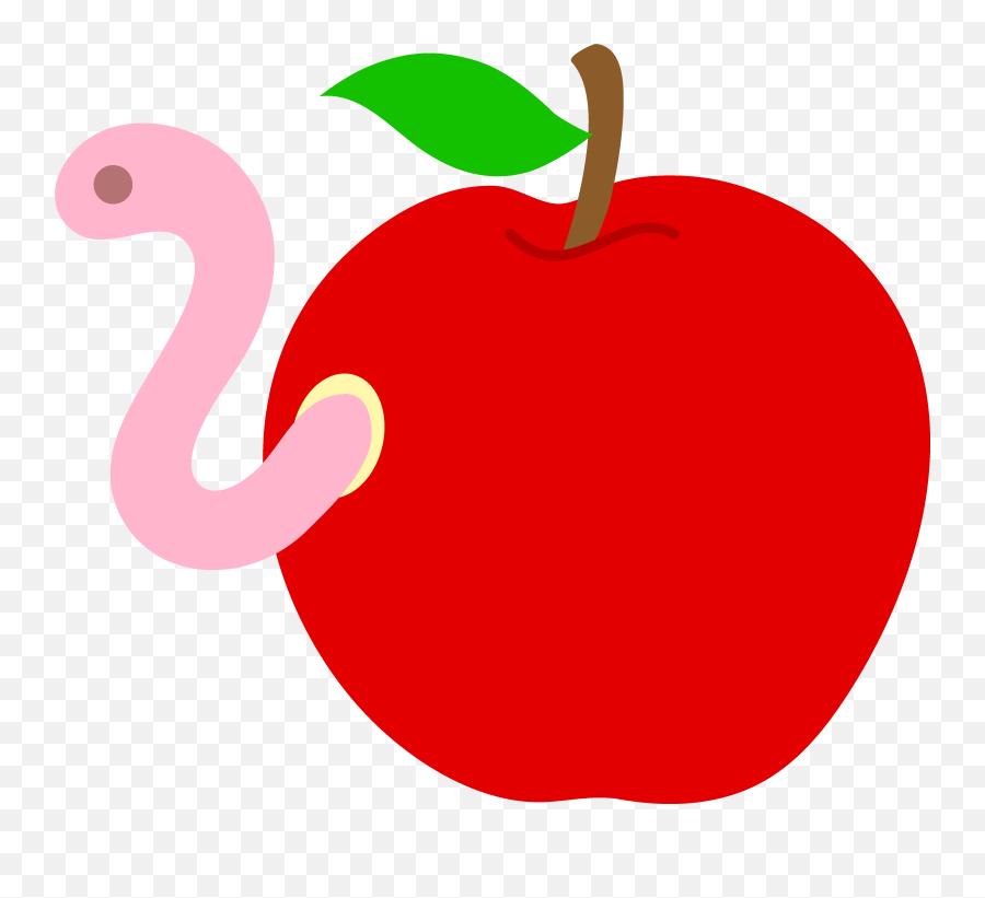 Library Of Apple And Honey Freeuse Stock Png Files - Worm Inside Apple Clipart Emoji,Honeypot Emoji