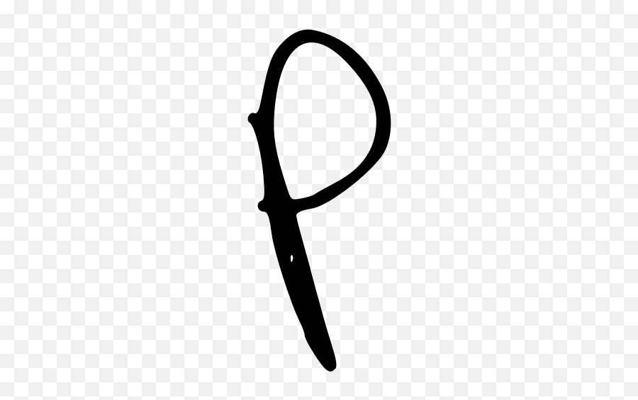 Letter P - Clip Art Emoji,V Emoticon