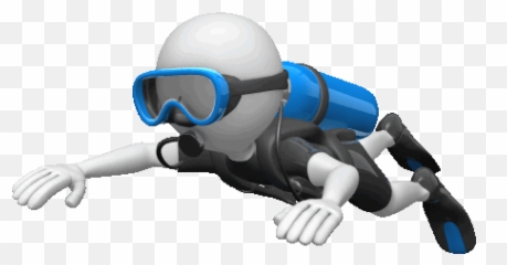 Movements Look Realistic - Diver Animated Gif Emoji