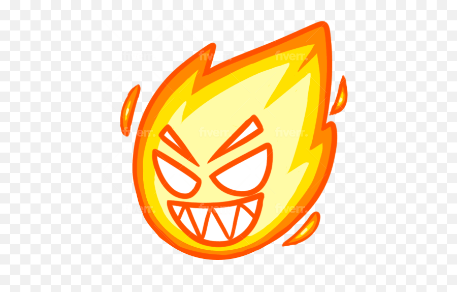 Design High Quality Emotes For Twitch And Discord By Zombiemesh - Wide Grin Emoji,Flame Emoji Png