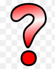 Red Question Mark Clipart - Vector Emoji