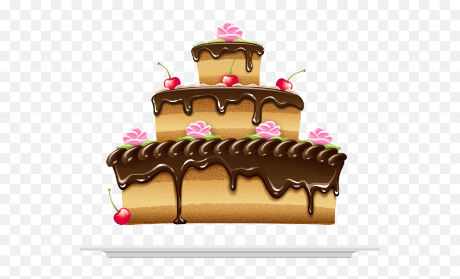 Cake With Chocolate Cream Png Clipart Bolo Doces Aniversario - Full Hd Cake Png Emoji,Cute Emoji Cakes