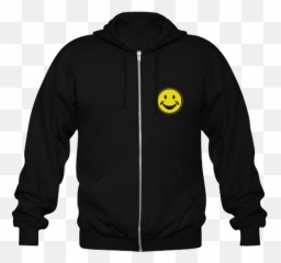 Funny yellow SMILEY for happy people Gildan Full Zip Hooded Sweatshirt Model H02 ID D373636 - Emoji