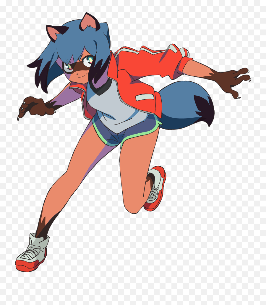 Anime Animalgirl Bna Sticker - Bna Michiru Kagemori Bna Emoji,Tanuki Emoji