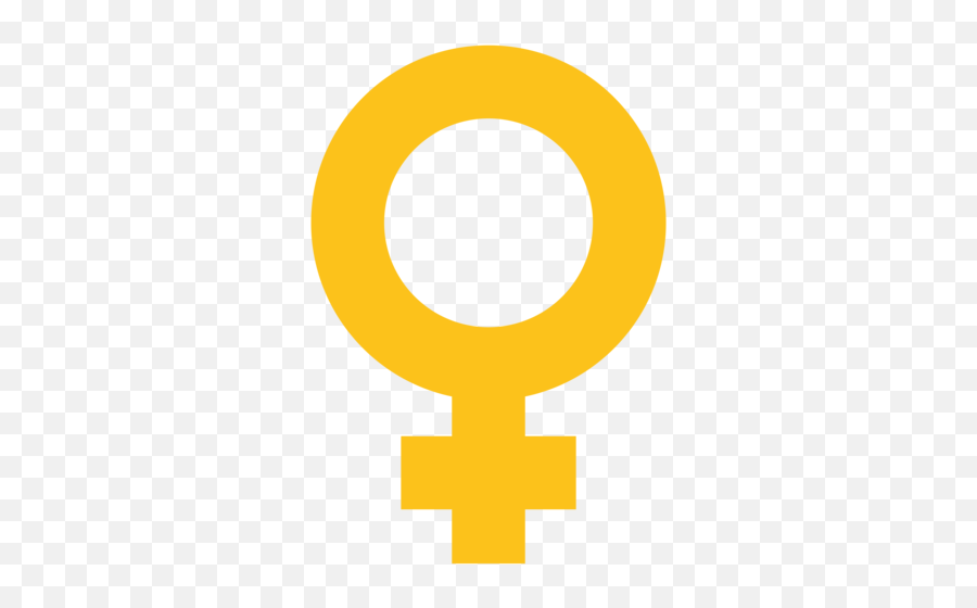 Female Sign Emoji - Female Sign Emoji Yellow,Male Symbol Emoji