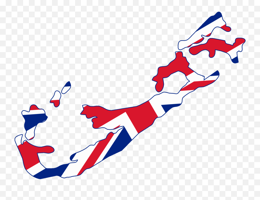 Flag Map Of Bermuda - Transparent Uk Flag Map Emoji,Bermuda Flag Emoji