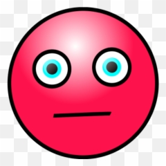 Emoticons Worried Face Vector Clip Art - Red Worried Face Emoji,Goat Emoticons