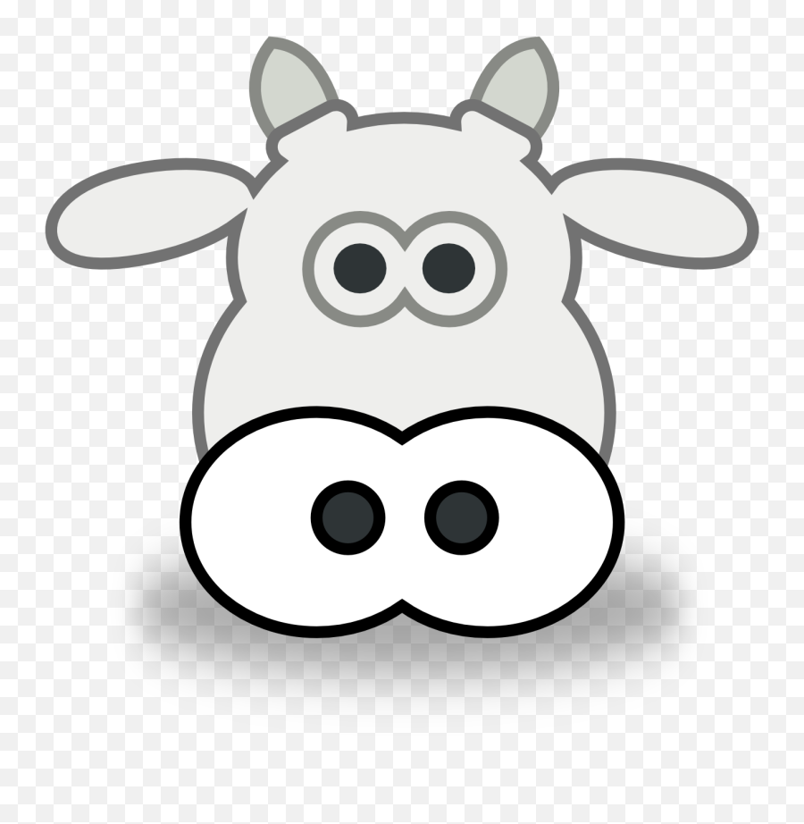 Free Cow Face Cartoon Download Free - Cow Head Black And White Clip Art Emoji,Cow Emoticon