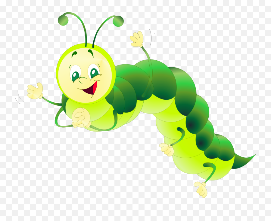 Mq Green Caterpillar Insect - Transparent Background Caterpillar Clipart Png Emoji,Caterpillar Emoji
