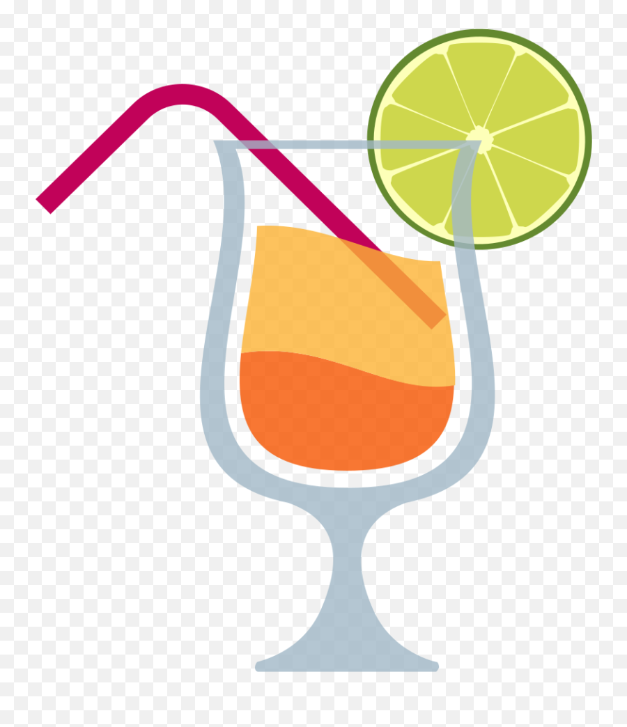 Emojione 1f379 - Juice Emoji Png Iphone,Wine Emoji