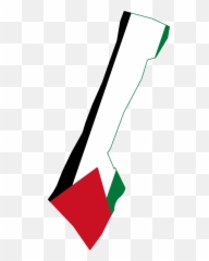 Flag Map Of Gaza Strip - Clip Art Emoji