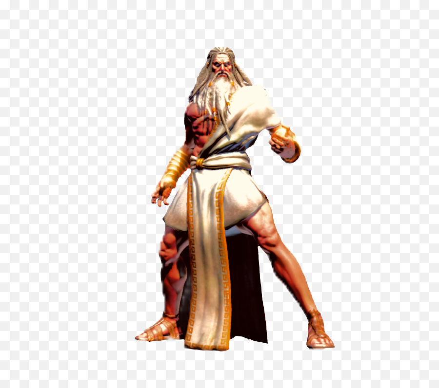 Old Man Big Gold Gladiator Fighter Hair - God Of War Zeus Emoji,Old Man Emoji