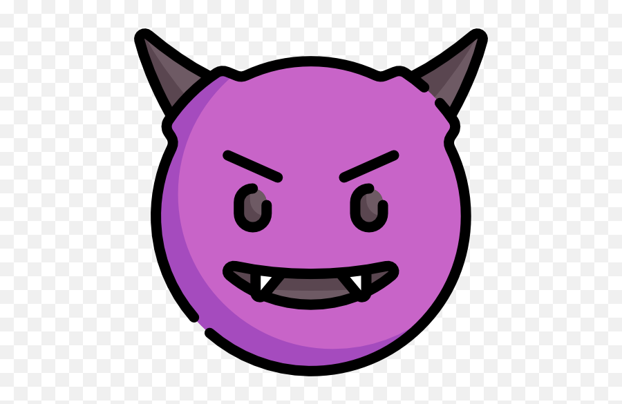 Devil - Clip Art Emoji,Purple Demon Emoji