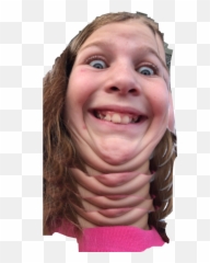 Trending Double Chin Stickers - Girl Emoji