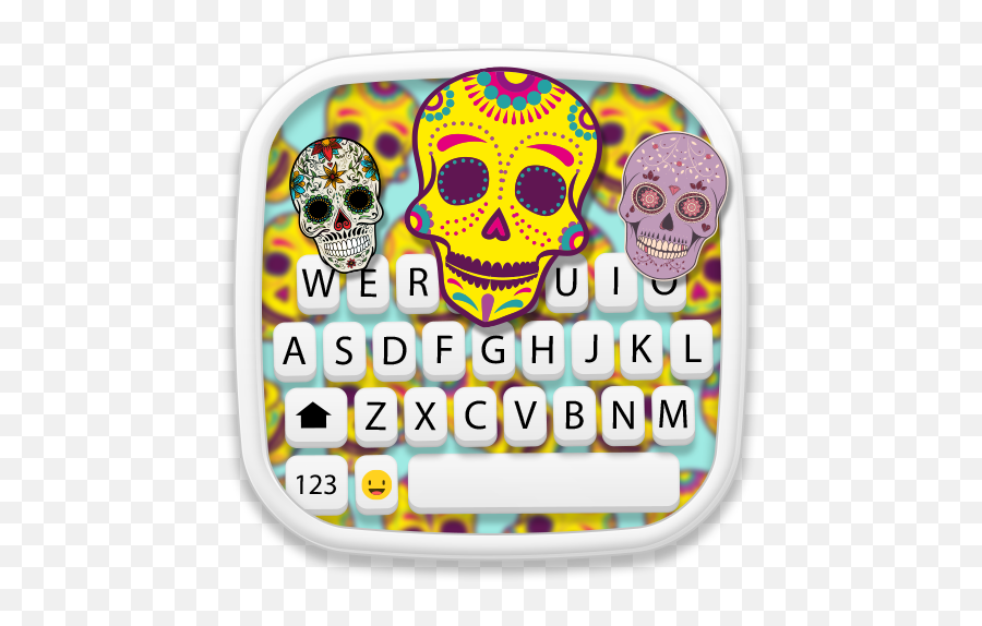 Sugar Skull Keyboard - Skull Emoji,Sugar Skull Emoji