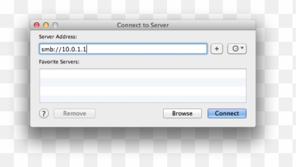 Apple Mac OS - Audio Perception Connect To Server Emoji