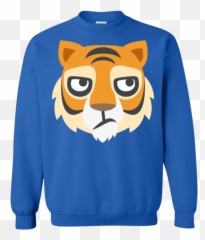 Bored Tiger Face Emoji Sweatshirt - Pokemon Christmas Sweater,Bored Emoji