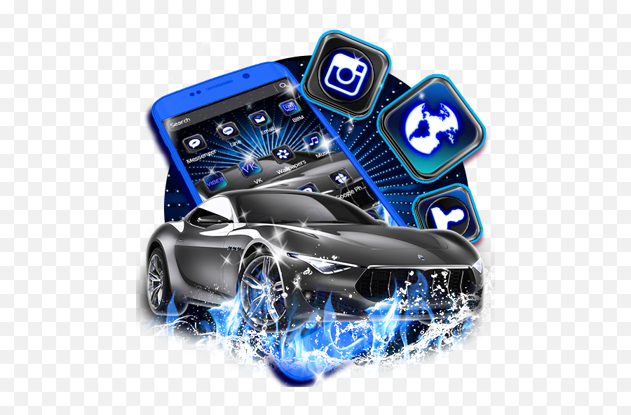 Car Blue Theme - Google Play Lamborghini Aventador Emoji,Bmw Emoji