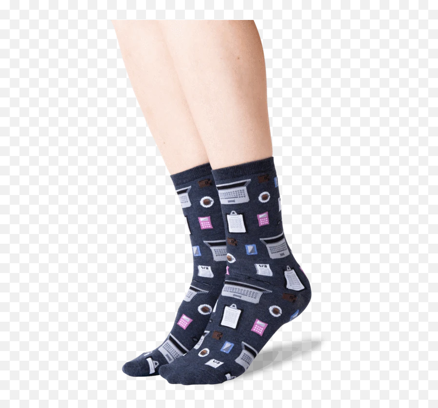 Womens Accountant Crew Socks - Human Leg Emoji,Accountant Emoji