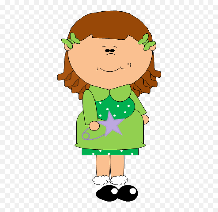 Girl Safety Pin Child Cute Cartoon - Png Emoji,Safety Pin Emoji