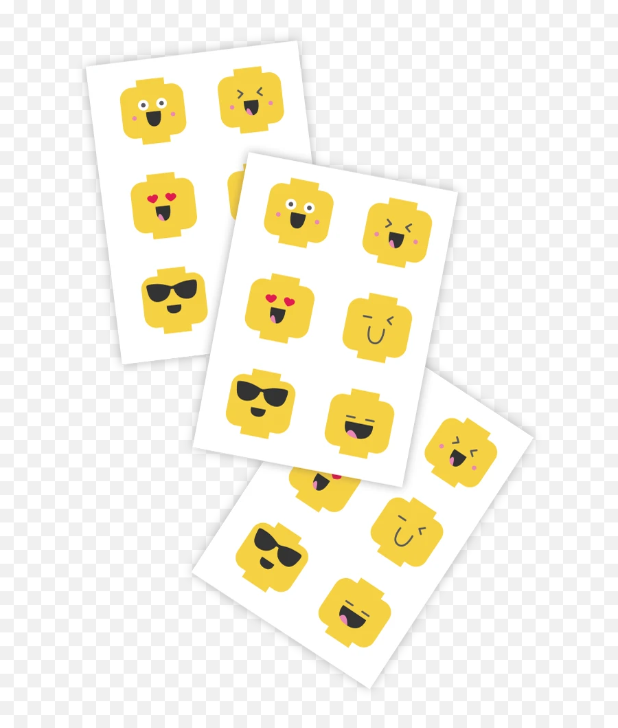Minifig Emojis - Sticker,Emoji Sheet Set