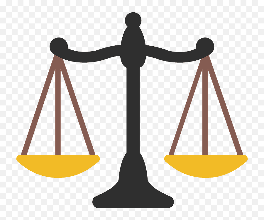 Balance Scale Emoji Clipart - Cartoon Image Of Beam Balance,Balance Scale Emoji
