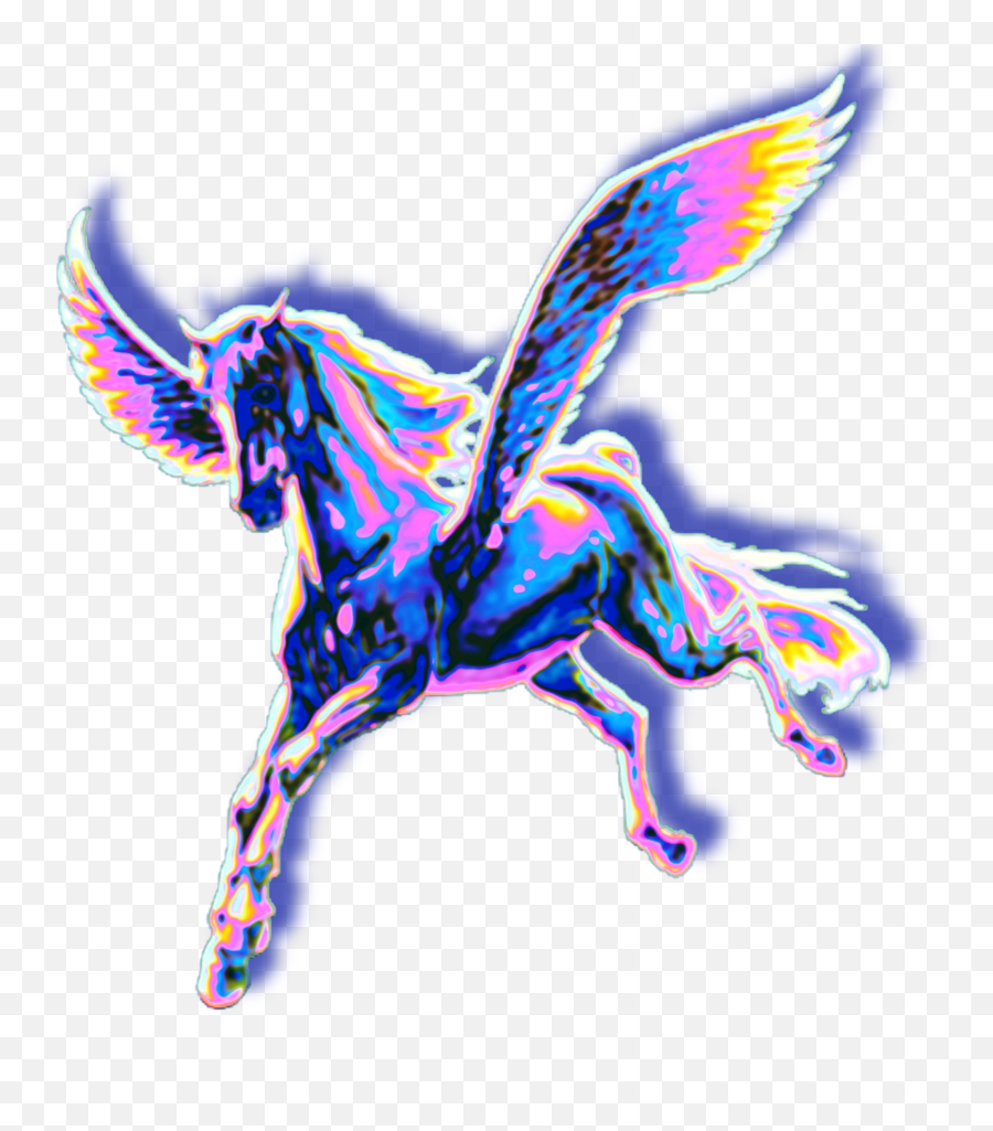 Horse Unicorn Pegasus Wings Flying - Flying Unicorn Clipart Emoji,Flying Emoji