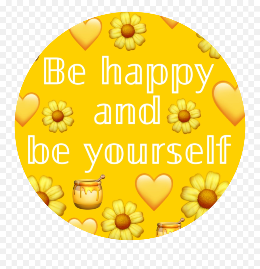 Yellowaesthetic Behappy Happy Creative - Clip Art Emoji,Creative Emoji