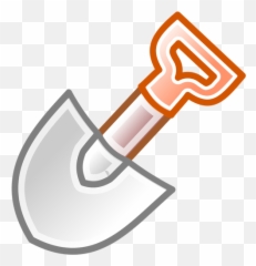 Vector Clip Art Of Shovel With Red Handle Vectors - Clip Art Shovel Emoji,Shovel Emoji