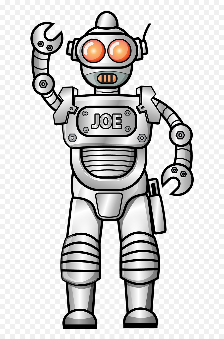 Robot Cartoon Shiny Character - Robot Line Clip Art Emoji,Star Wars Emojis For Android