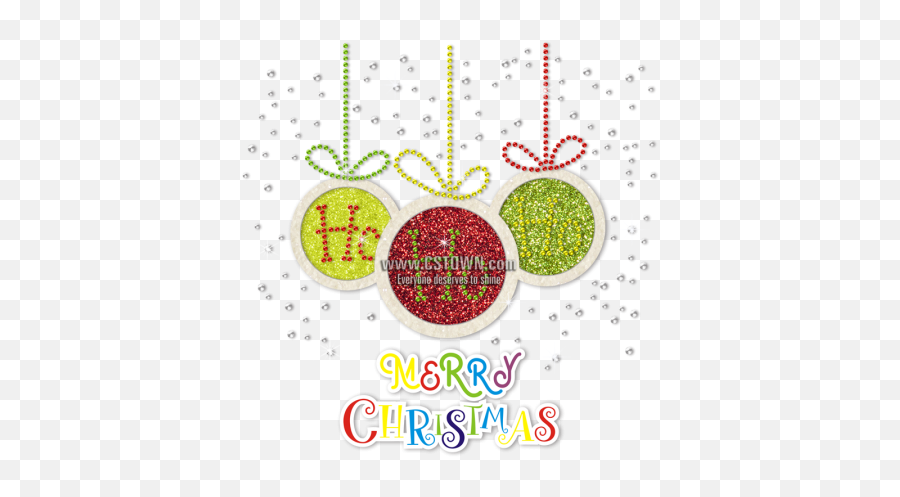 Ho Ho Ho Merry Christmas Bling Glitter - Necklace Emoji,Merry Christmas Emoji Text
