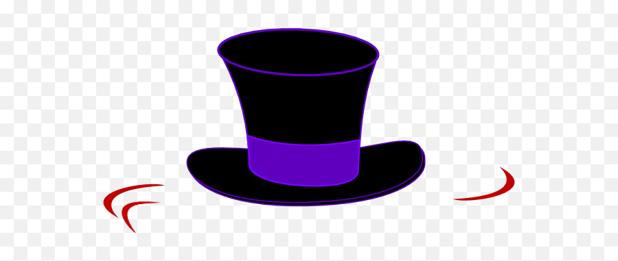 Purple Top Hat Clipart - Top Hats Clip Art Emoji,Top Hat Emoji