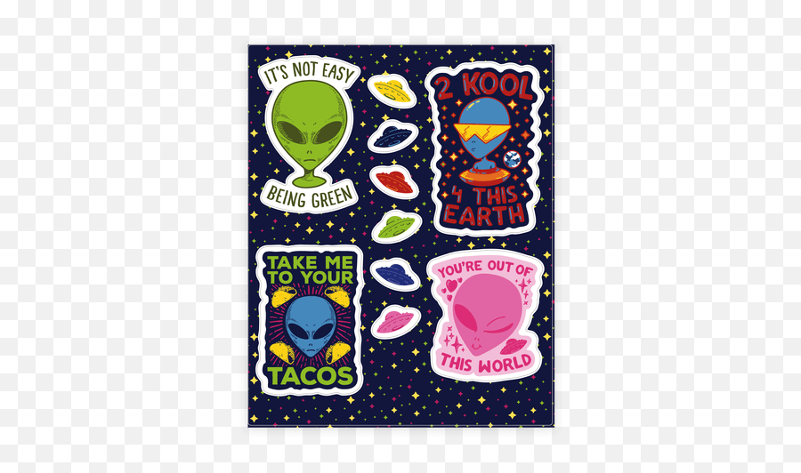 Stickers Sheets - Alien Stickers Emoji,Bisexual Emojis