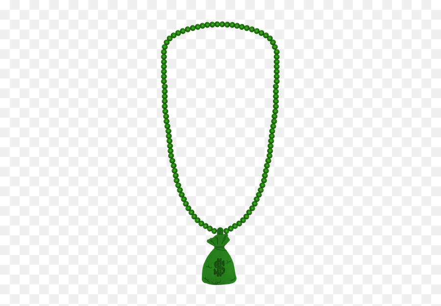 Trendy Fashion Jewelry Wallet Green - Necklace Emoji,Angel Money Bag Emoji