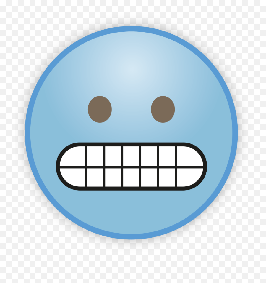 Sky Blue Emoji Png Photos - Grimacing Face Emoji Printable,Blue Emoji