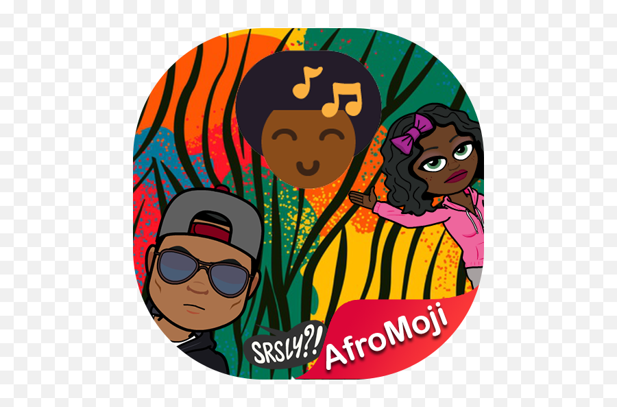Afroemojis Afro American Emojis And Stickers - Aplikacije Illustration,Suspicious Emoji