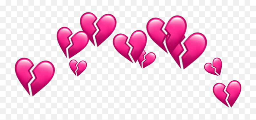 Freetoedit - Sad Face With Broken Hearts Emoji,Emojis Tumblr