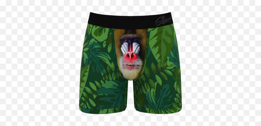 Menu0027s Ball Hammock Boxer Briefs By Shinesty - American Eagle Monkey Underwear Emoji,Leaf Pig Emoji