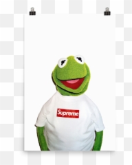 Transparent Supreme Kermit The Frog - Poster Emoji
