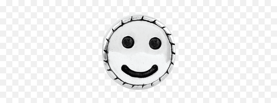 Smiley Face Kids Bead 925 Sterling Silver Antique Finish Reflection Beads - Smiley Emoji,Emoticon Jewelry