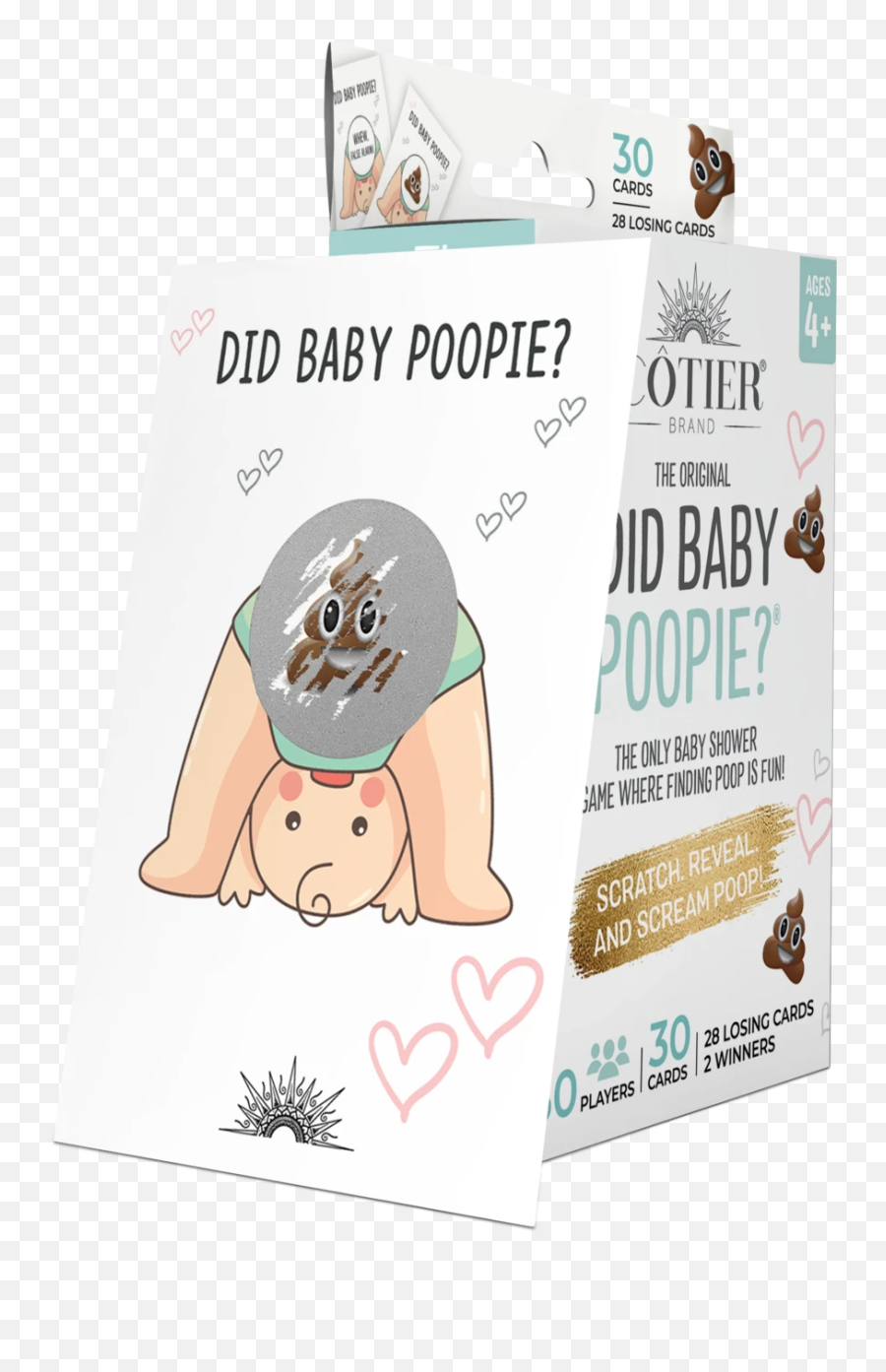 Did Baby Poopie - Baby Shower Poop Emoji Scratchoff Game Flyer,Mimosa Emoji