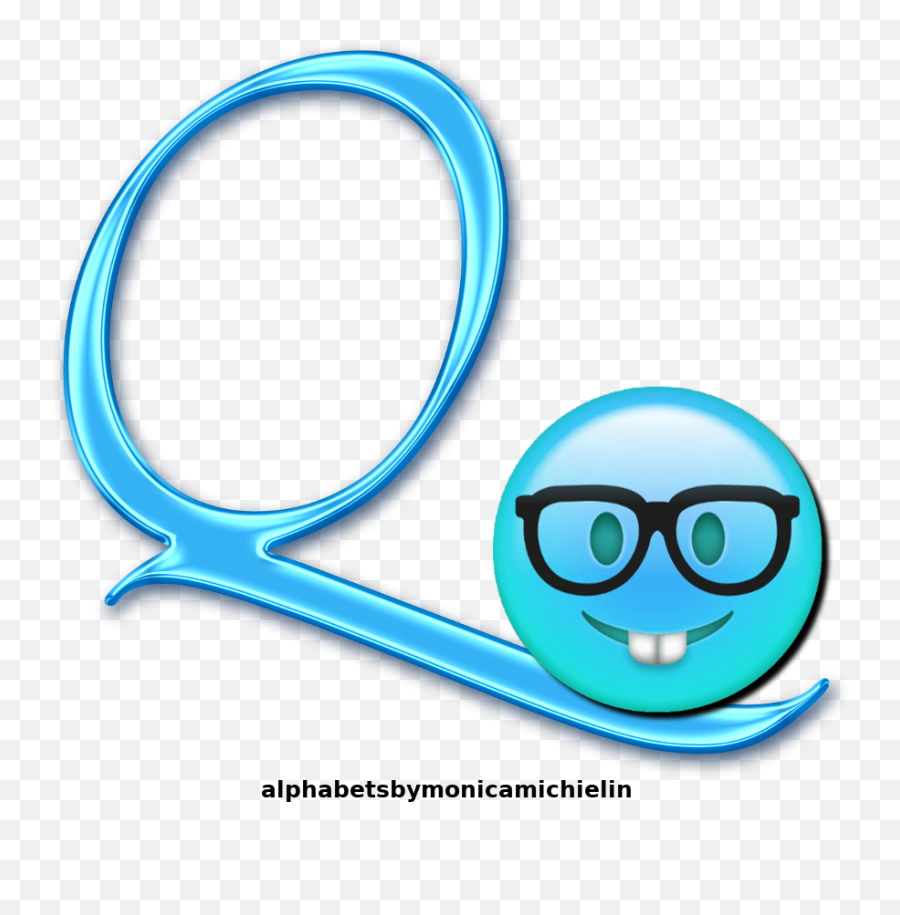 Pin On Cool Blue Emoji Alphabet - Circle,Emoji Light
