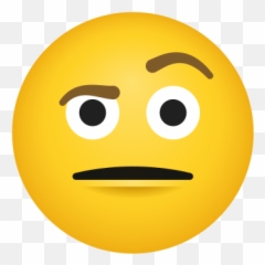 Face With Raised Eyebrow Icona - Happy Emoji