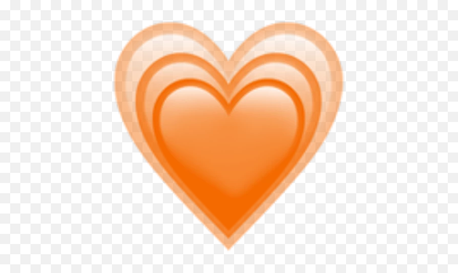 Heart Corazon Orange Naranja Sticker By S - Girly Emoji,Corazones Emoji