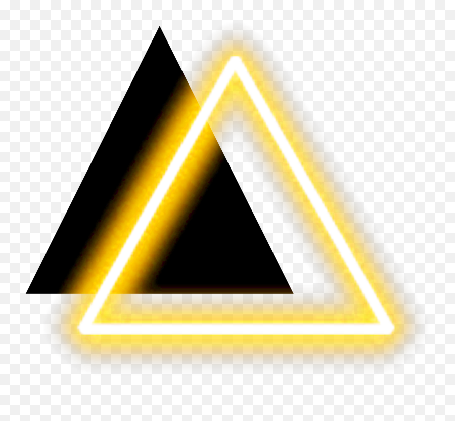 Neon Triangles Triangle Sticker - Dot Emoji,Black Triangle Emoji