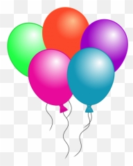 Birthday Balloon Vector Freeuse Library - Clipart Emoji